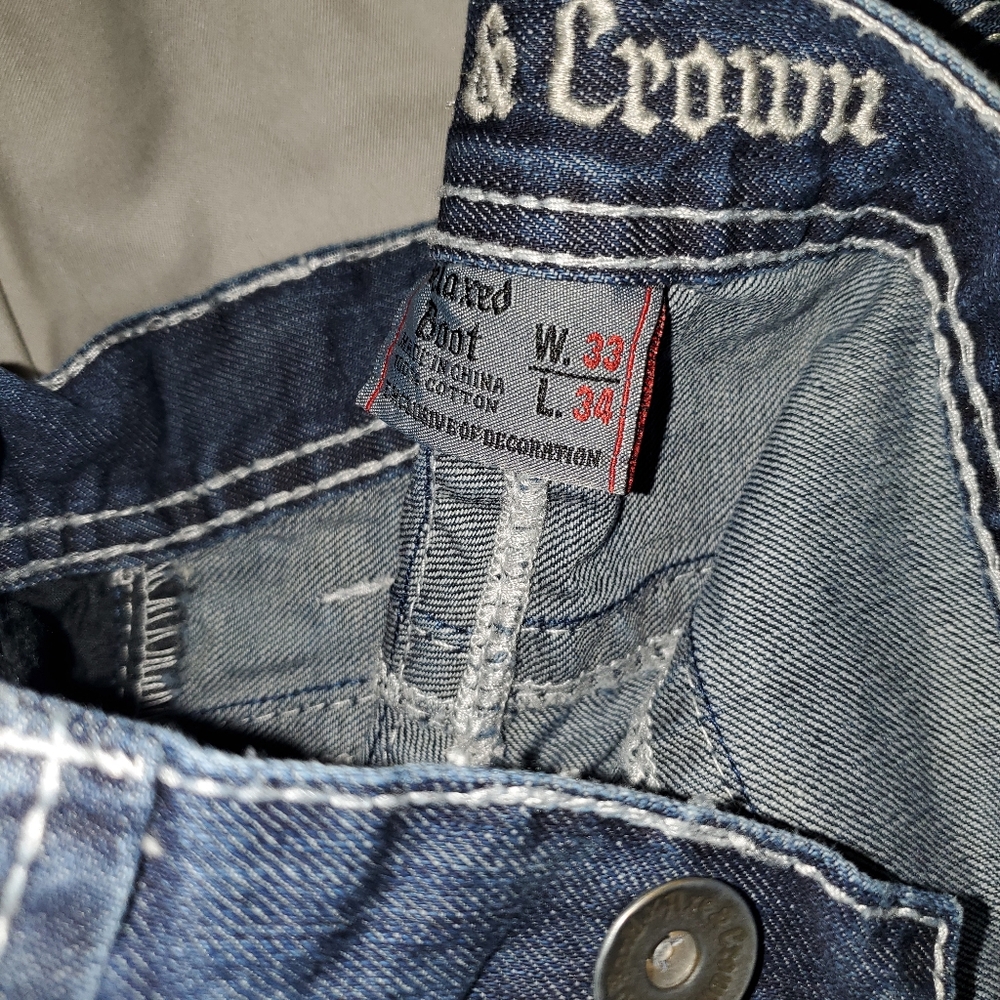 Axe and crown jeans